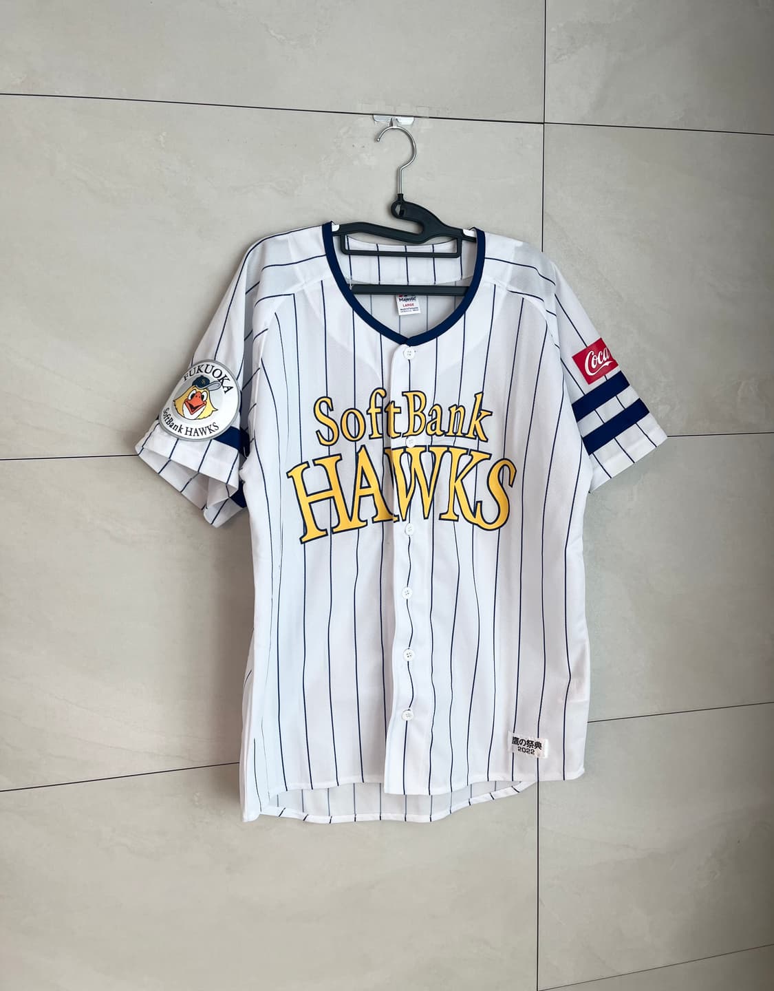 마제스틱 후쿠오카 소프트뱅크 호크스 홈 유니폼 [L] 상품이미지2