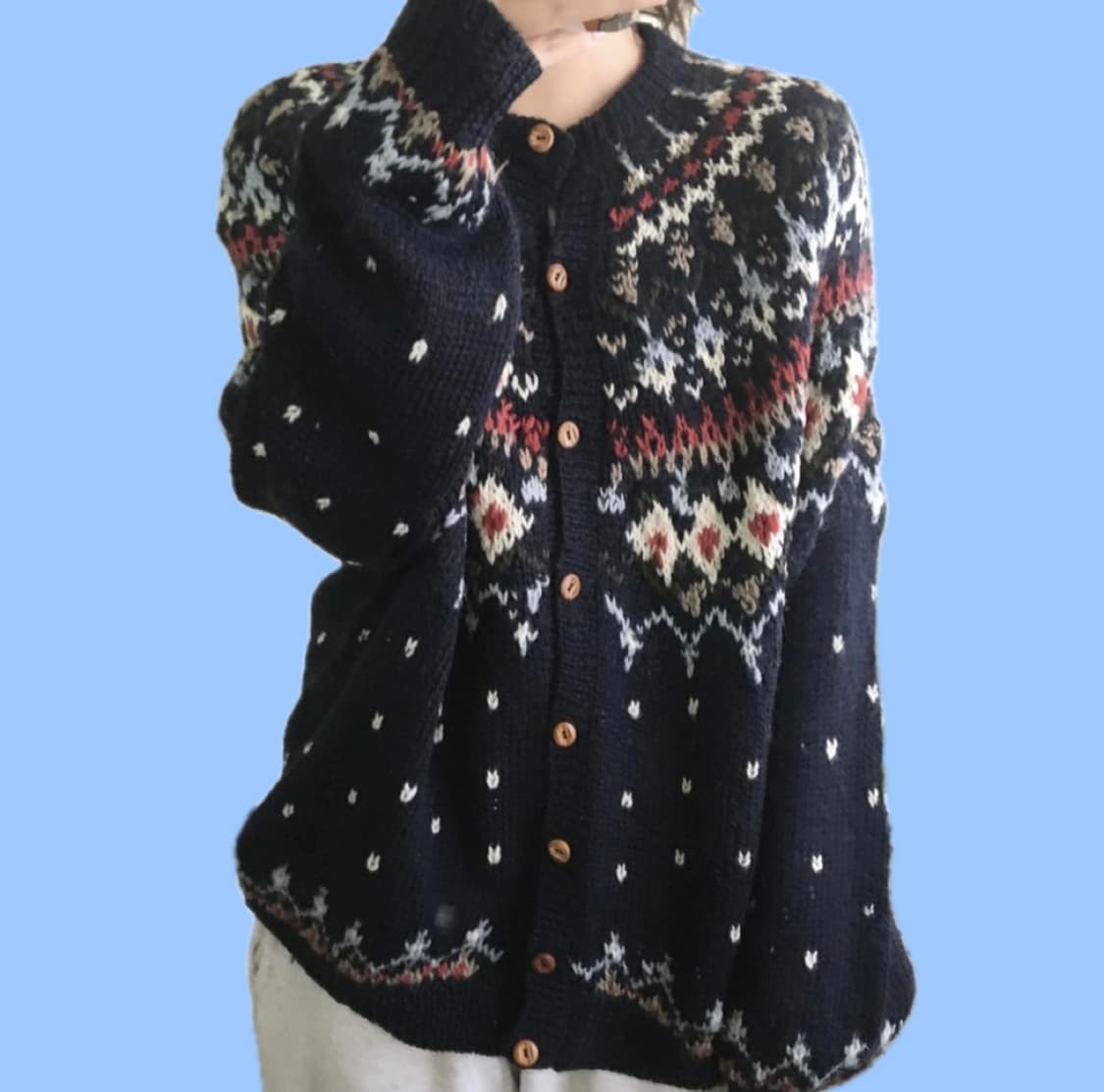 Nordic knit cardigan 상품이미지2
