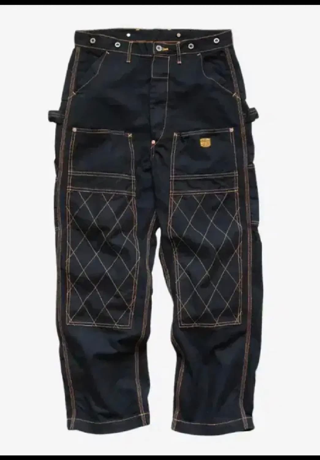 캐피탈 씬 캔버스 럼버 팬츠 블랙 상품이미지1