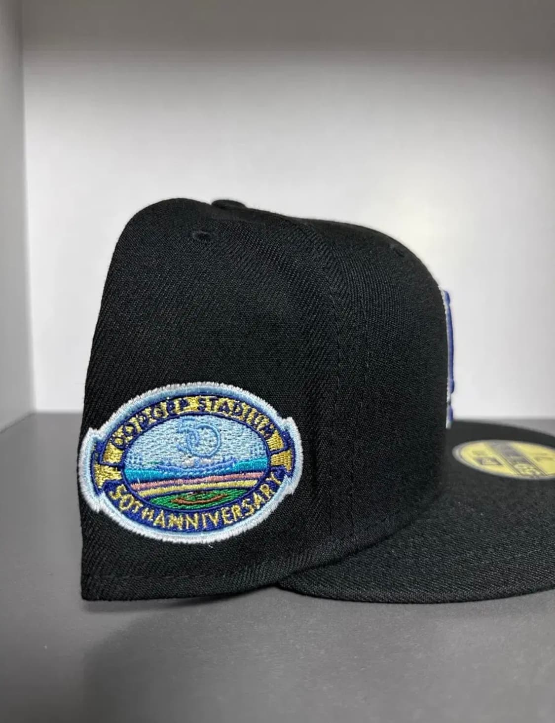 뉴에라 LA 다저스 OG 블랙/화이트/블루 피티드 7 3/8 상품이미지2