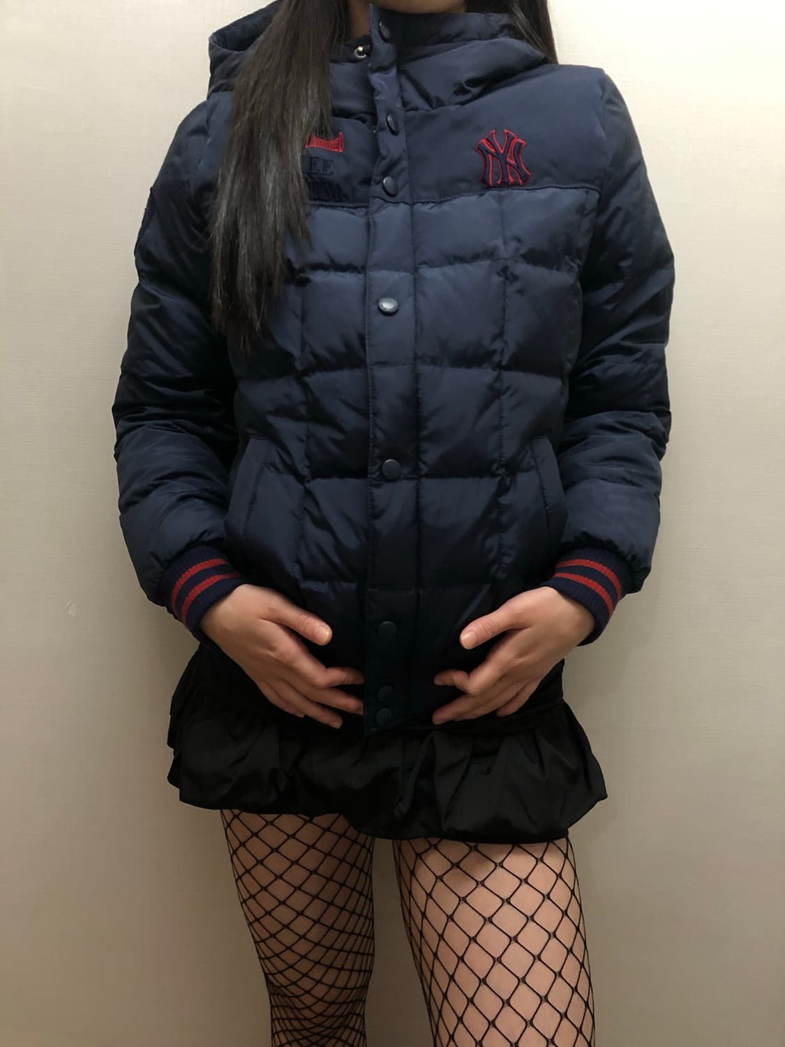 빈티지 mlb 네이비 숏패딩 상품이미지9