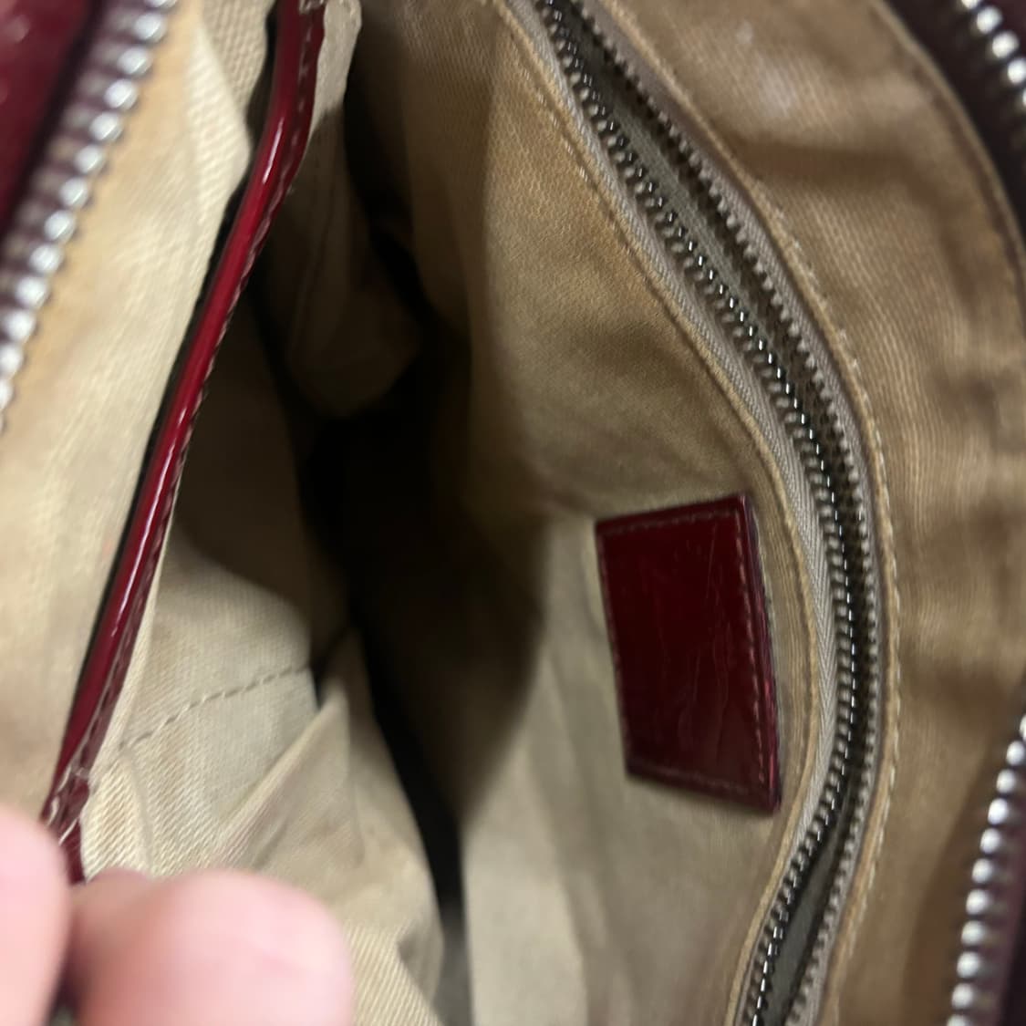 버버리 버건디 체크 하트 크로스백 숄더백 가방 상품이미지5