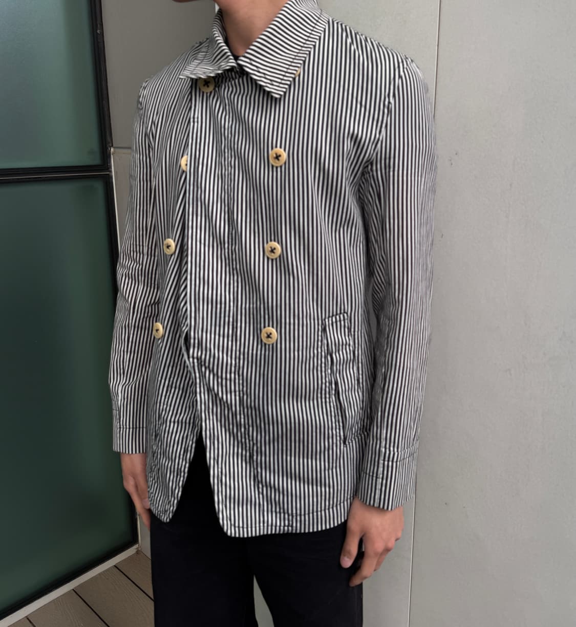 앤드뮐미스터 사선 스트라이프 코튼 자켓 XS 상품이미지7