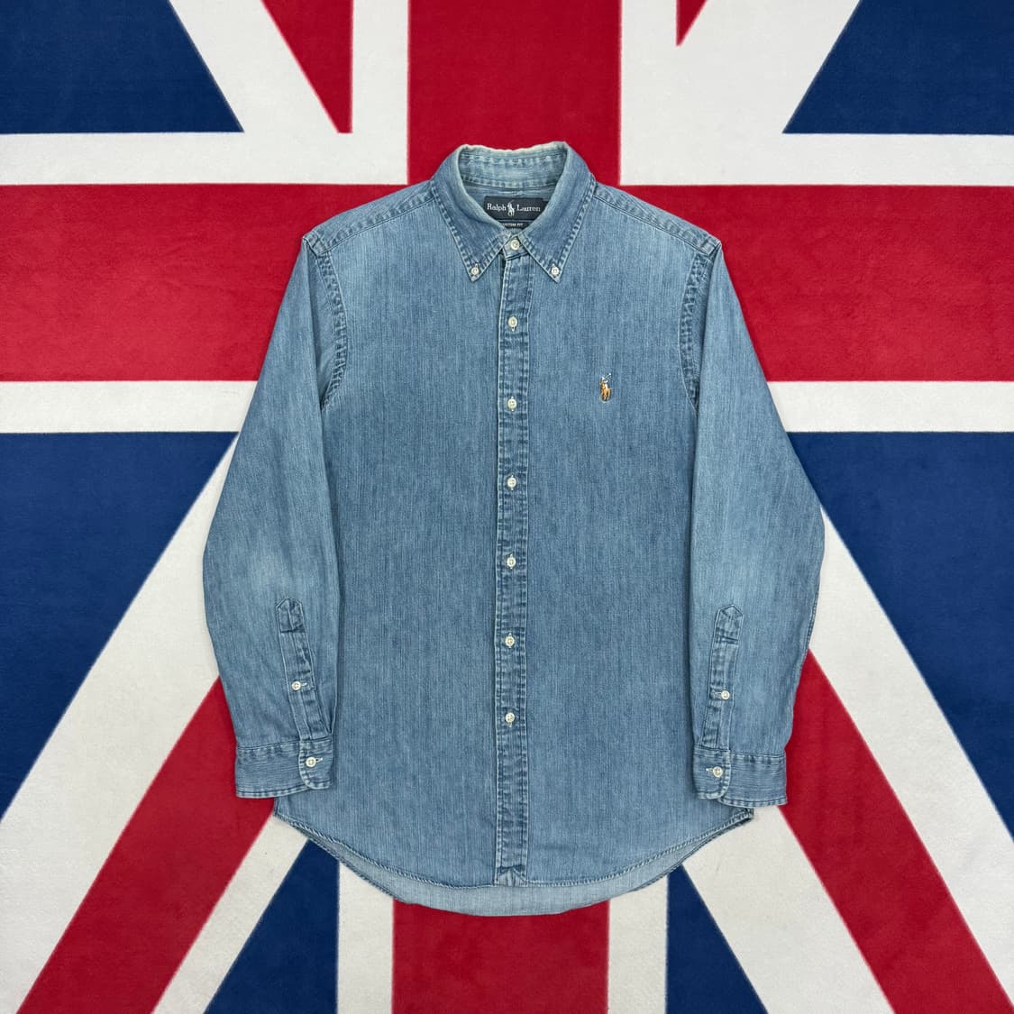 폴로 데님 셔츠 S 실측 M  상품이미지1