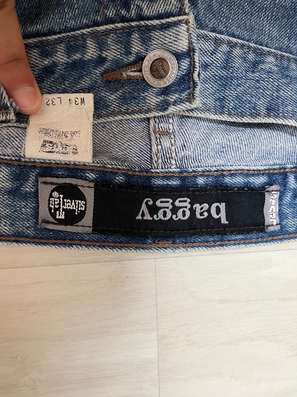 리바이스 실버탭 배기 baggy 배기진 데님팬츠 상품이미지3