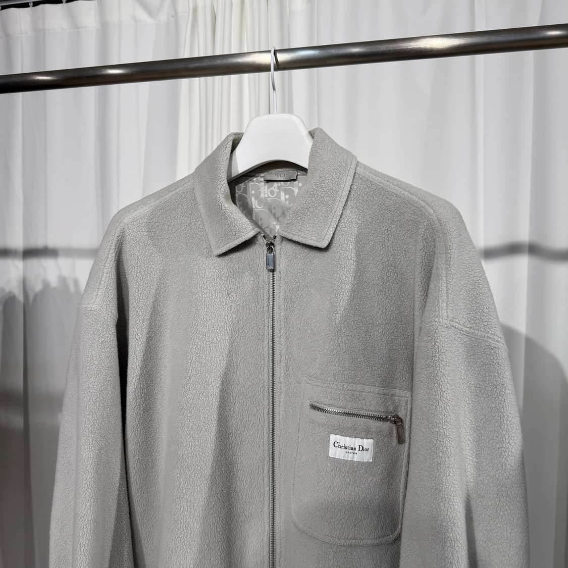 (2XL) 디올 오블리크 꾸뛰르 플리스 집업 자켓 상품이미지2