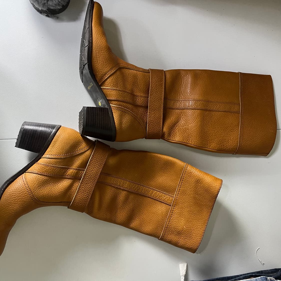 [JPN] 빈티지 레더 롱부츠 상품이미지2