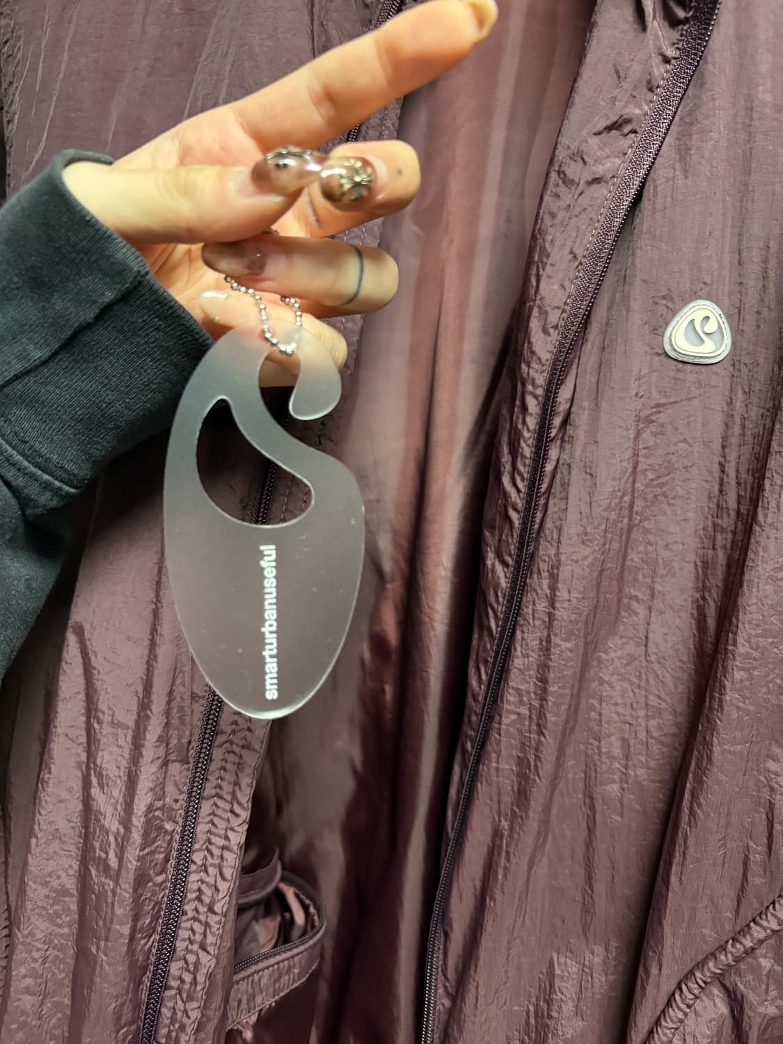 스마트어반유즈풀 코이세이오 패디드 자켓 버건디 (실사O) 상품이미지4