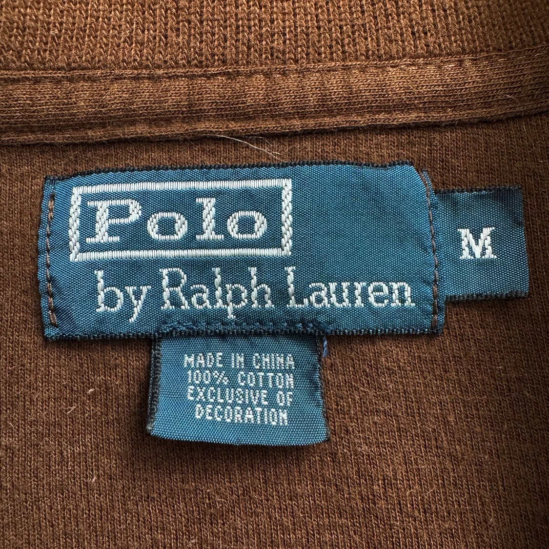 폴로 포니 브라운 아노락 반집업 니트 상품이미지5