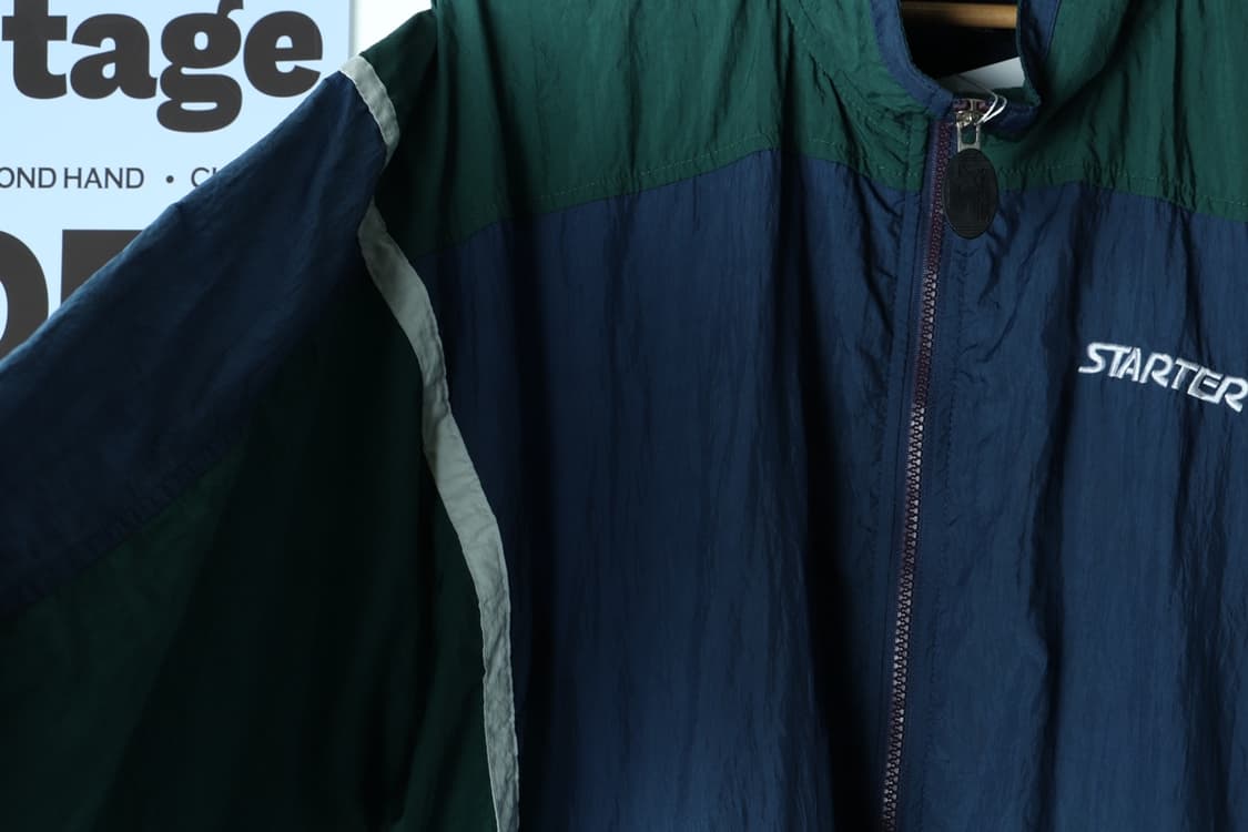(XL-4XL) 스타터 집업 바람막이 점퍼자켓 90s 년대-H30530 상품이미지8