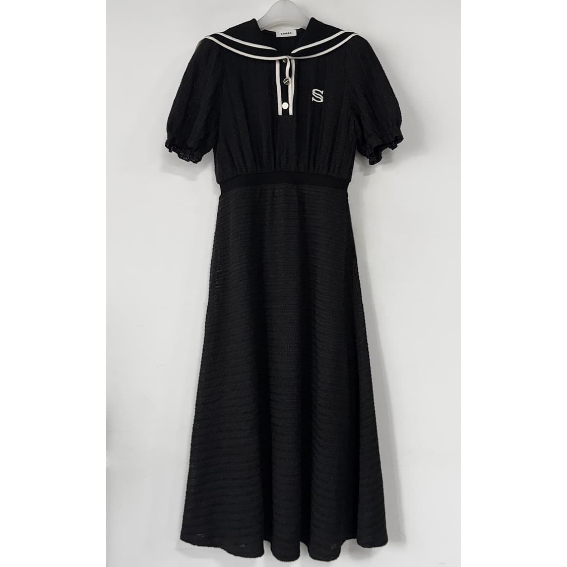 산드로 세일러 칼라 니트 원피스 상품이미지2