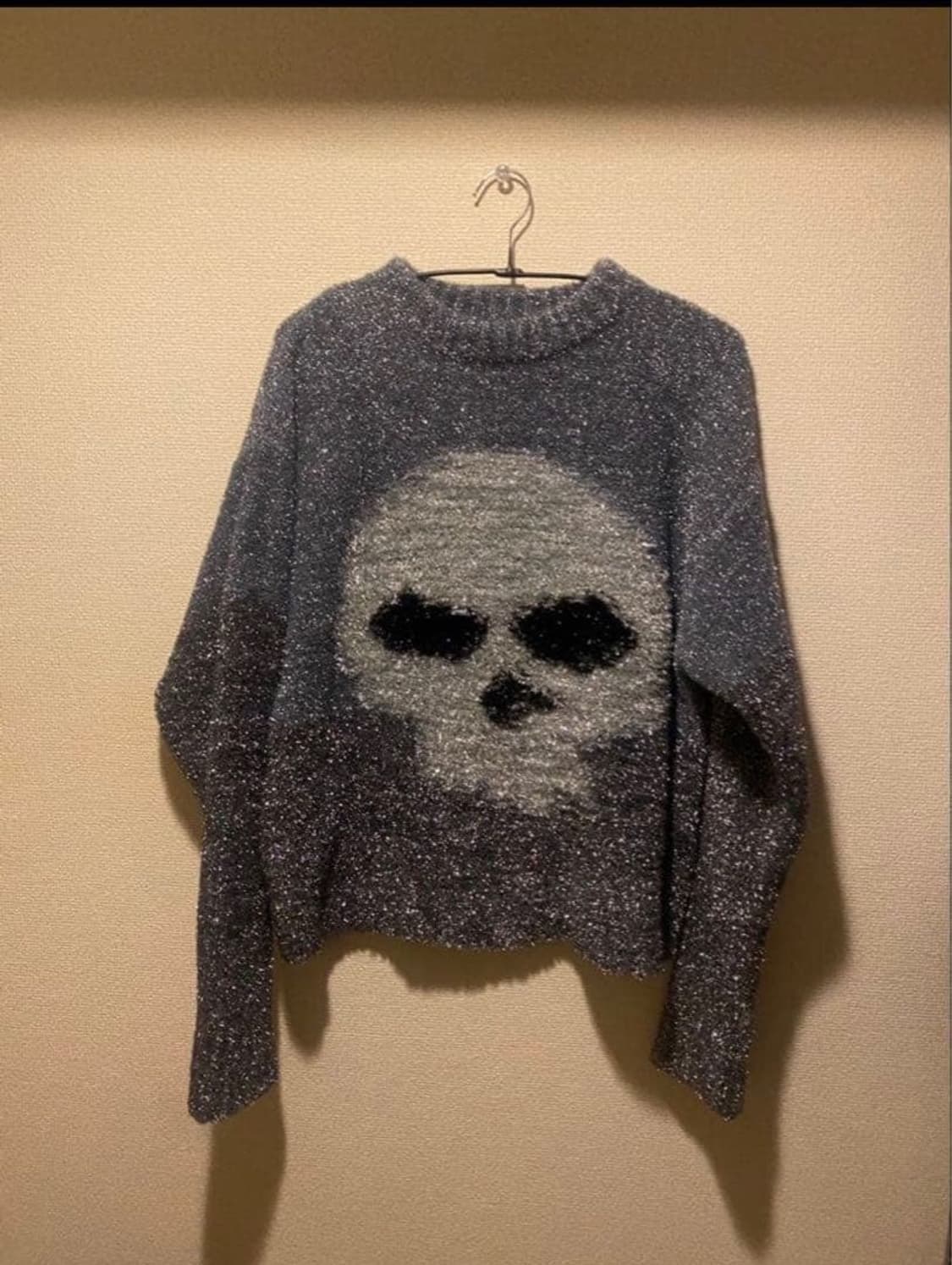 erl 글리터 스컬 니트 s사이즈 상품이미지1