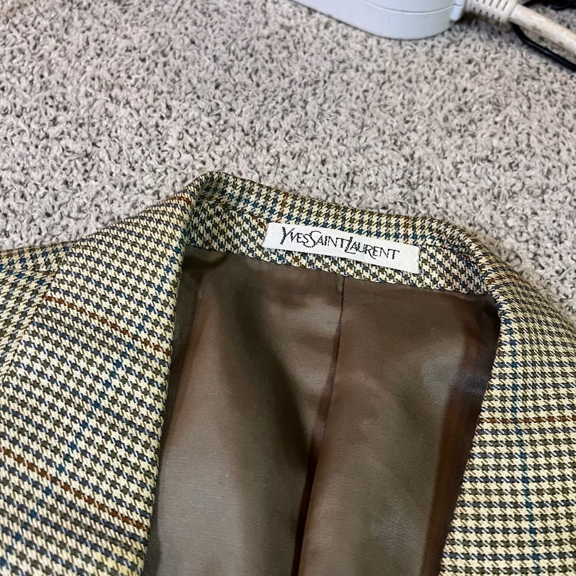 YSL 입생로랑 하운드 체크 블레이저 자켓 상품이미지2
