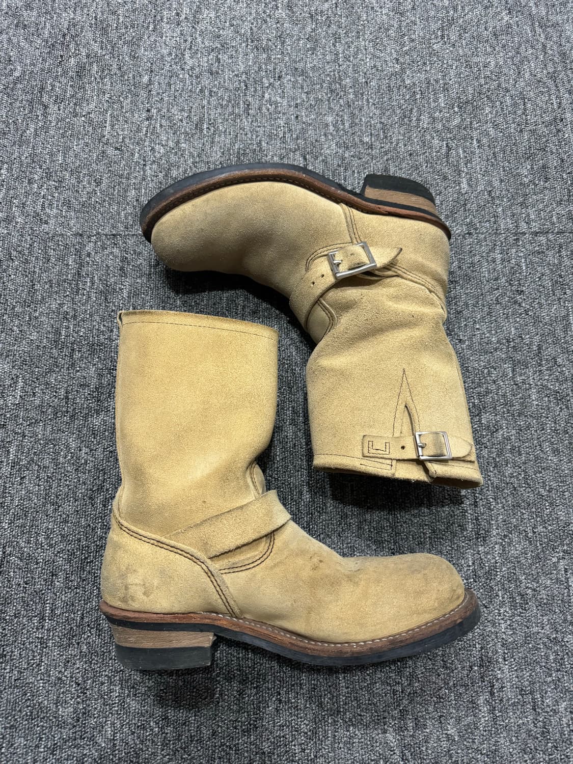 9D) 레드윙 8268 러프아웃 카멜스웨이드 엔지니어부츠 270 상품이미지6