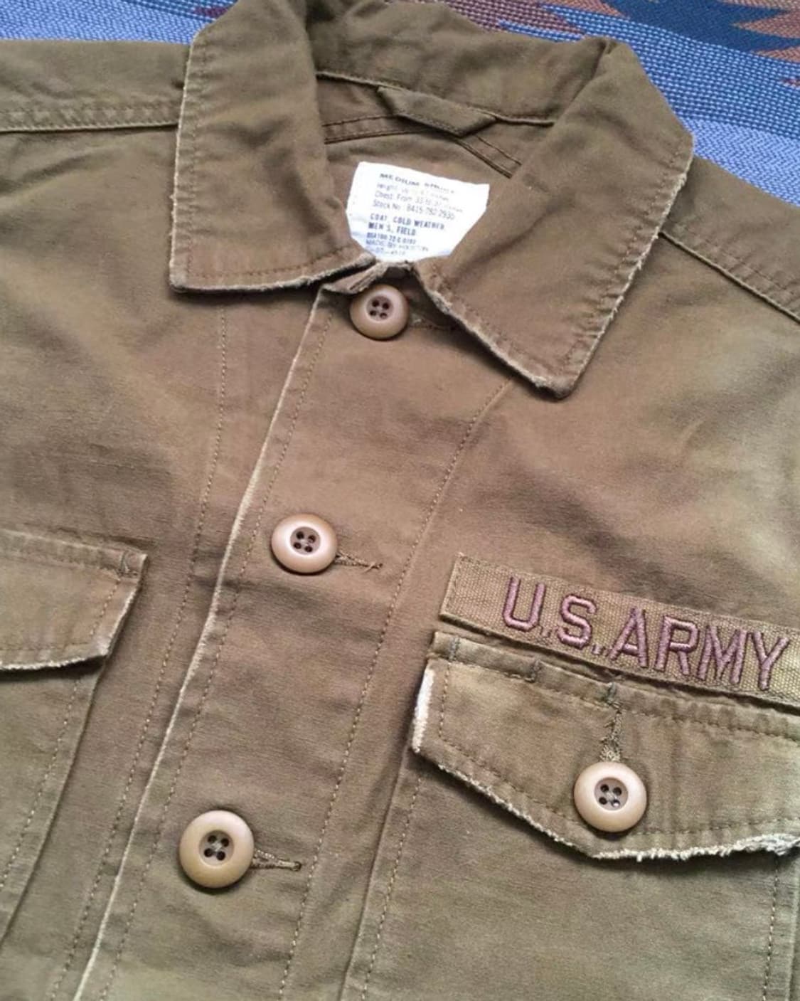 [Vintage] HOUSTON 밀리터리 US ARMY 셔츠 상품이미지1