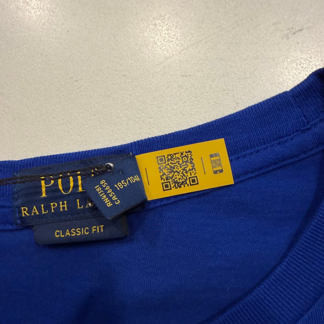 [XL] 폴로 랄프로렌 신형큐알 블루 반팔 티셔츠 C982 상품이미지5