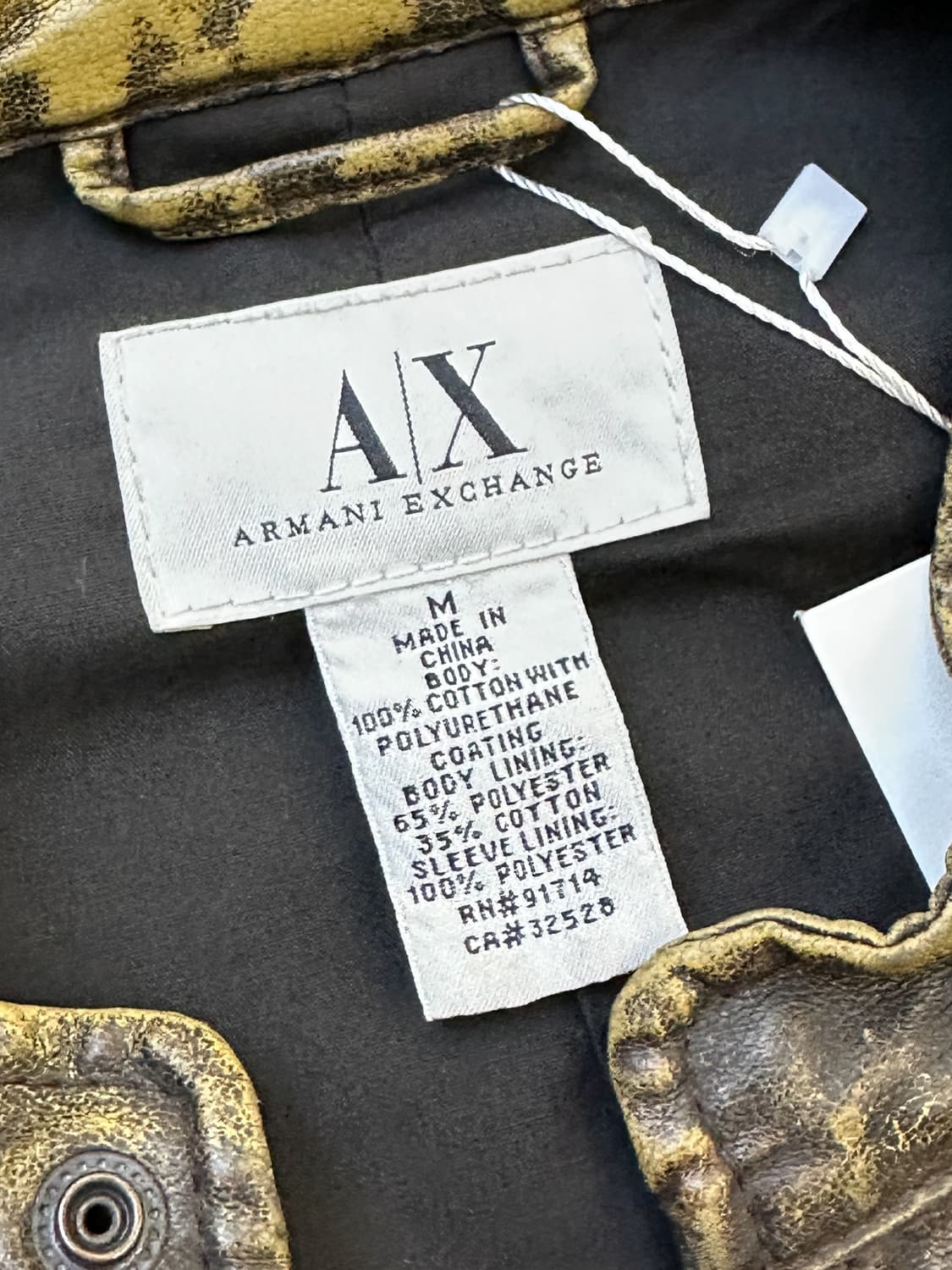 아르마니 익스체인지 투웨이 PU 레더 바이커 자켓 상품이미지5