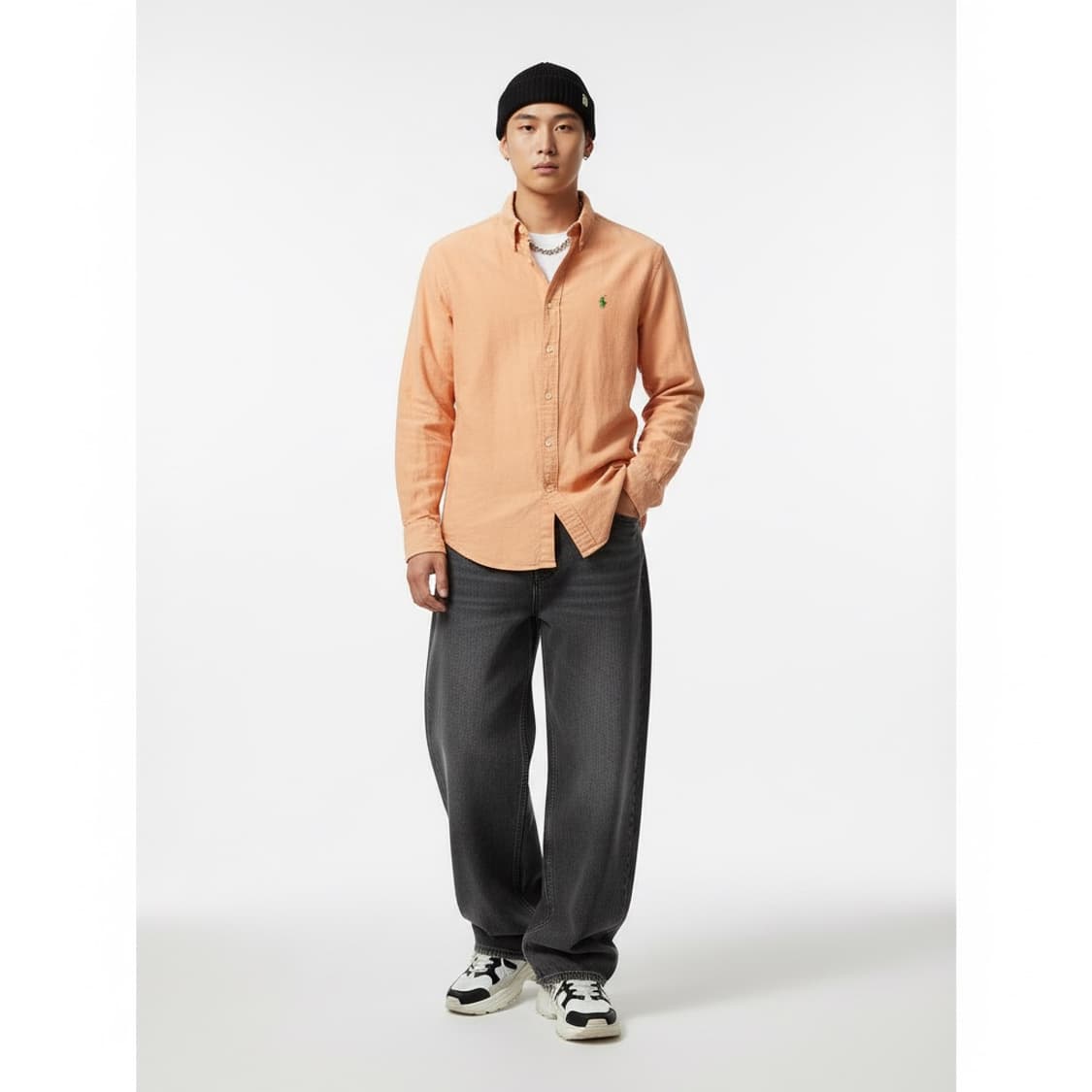 Polo 폴로 랄프로렌 오렌지 셔츠 XS (캐주얼) 상품이미지1