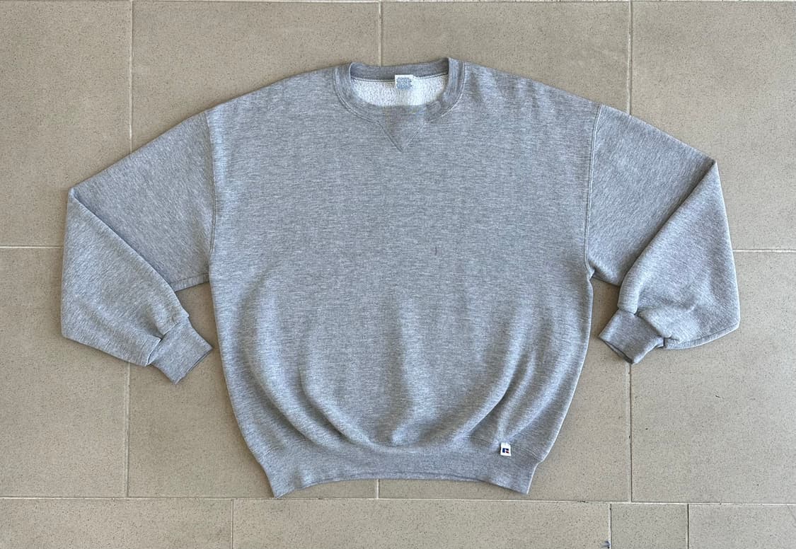 90s 빈티지 러셀 스웻셔츠 그레이 XL USA 상품이미지1