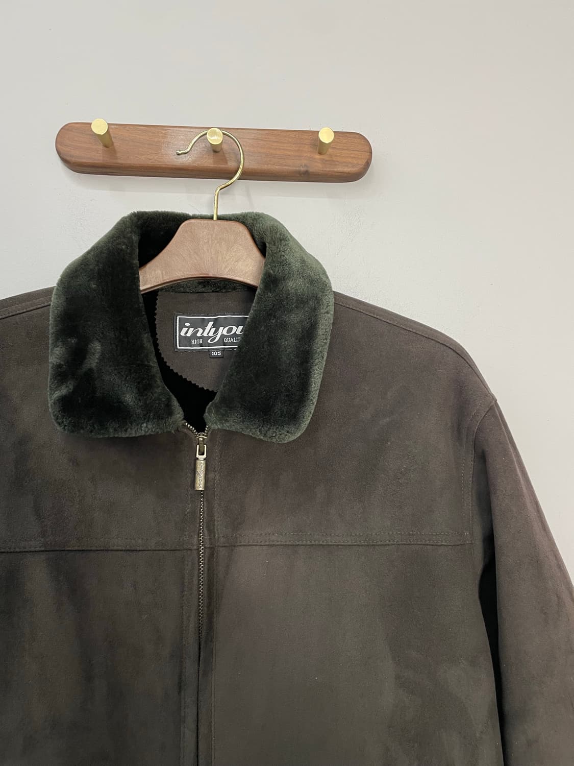 빈티지 브라운 퍼 카라 무스탕 자켓 H1609 상품이미지3