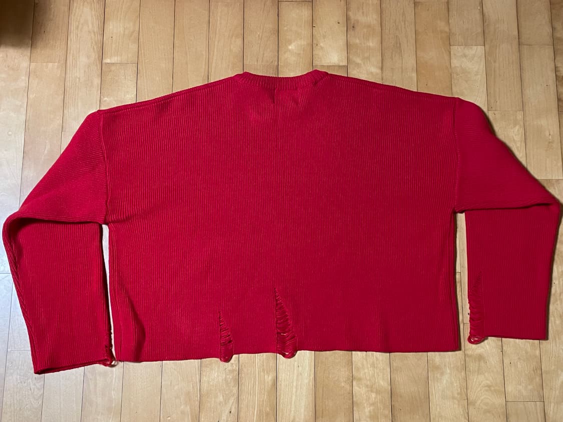 그런지 크롭 니트 상품이미지2