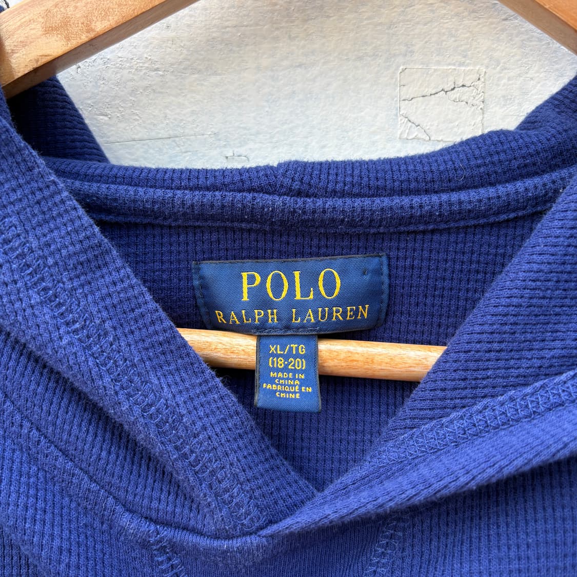 Polo 폴로 와플 후드티 상품이미지3