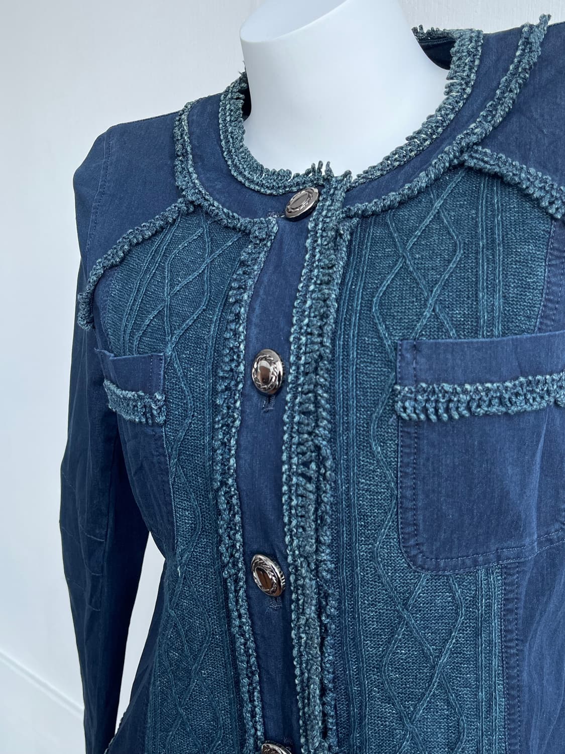 KAORYINU 데님 패치 자켓 상품이미지2