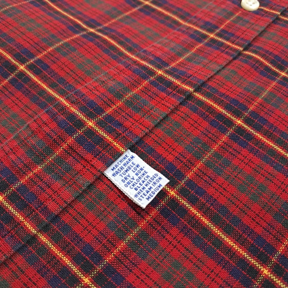 CL701 L 폴로 90s 빅옥스포드 레드 타탄체크 빅셔츠 남방 상품이미지5