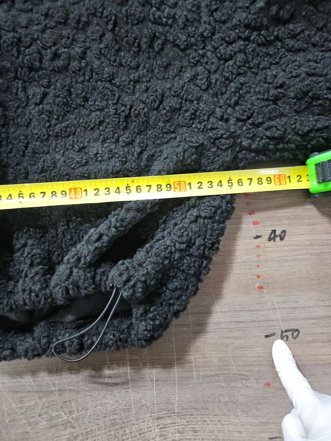 뽀글이 크롭 후드티 블랙 free 상품이미지6