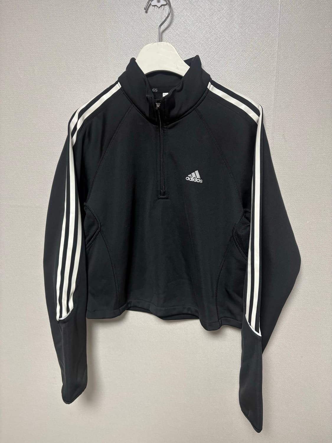 아디다스 크롭 반집업 (기모버전) 러닝집업 러닝 상품이미지1