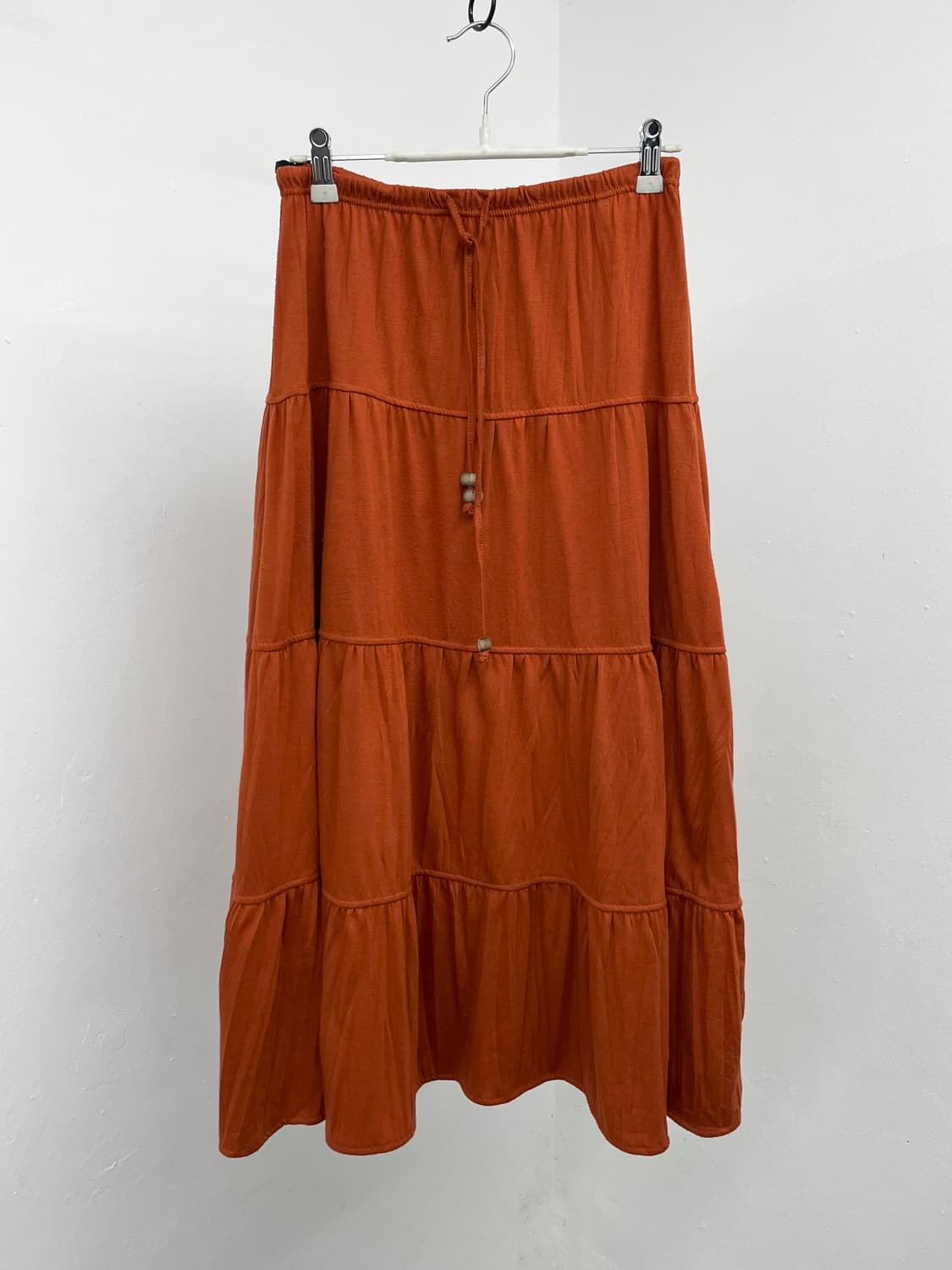 히피 오렌지 캉캉 롱 스커트🍊 상품이미지2