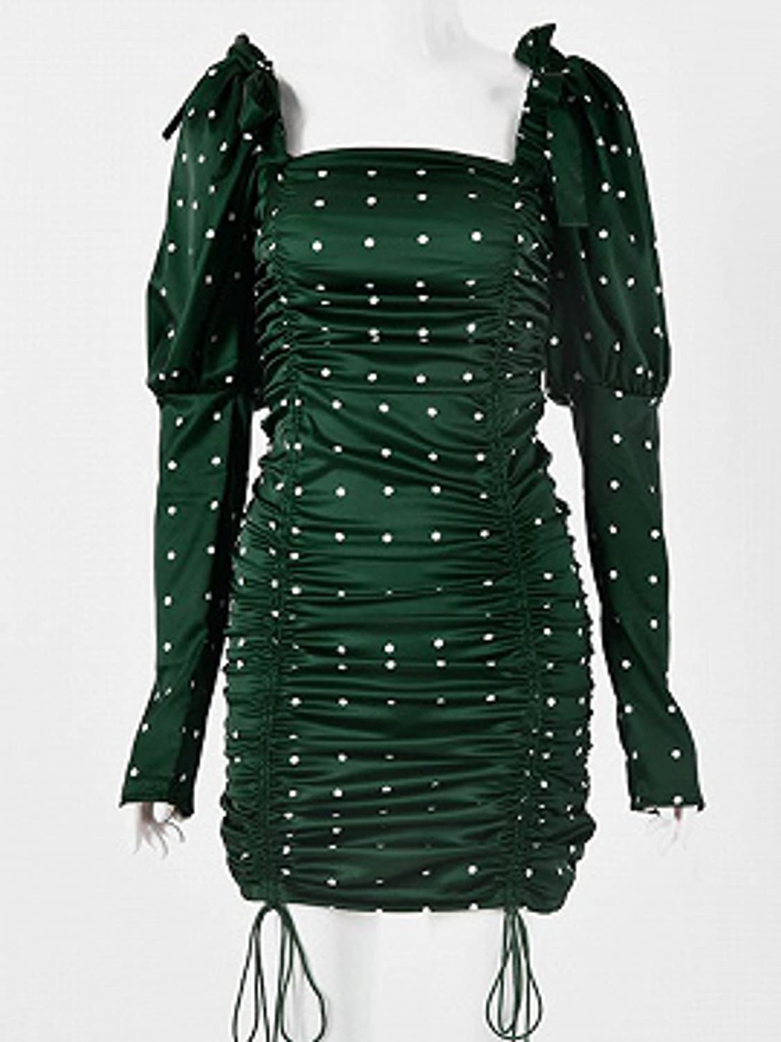 포러브앤레몬즈 포카닷 그린 원피스 상품이미지3