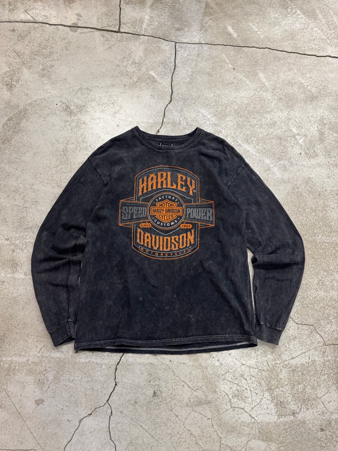 할리데이비슨 워싱 롱슬리브 상품이미지2