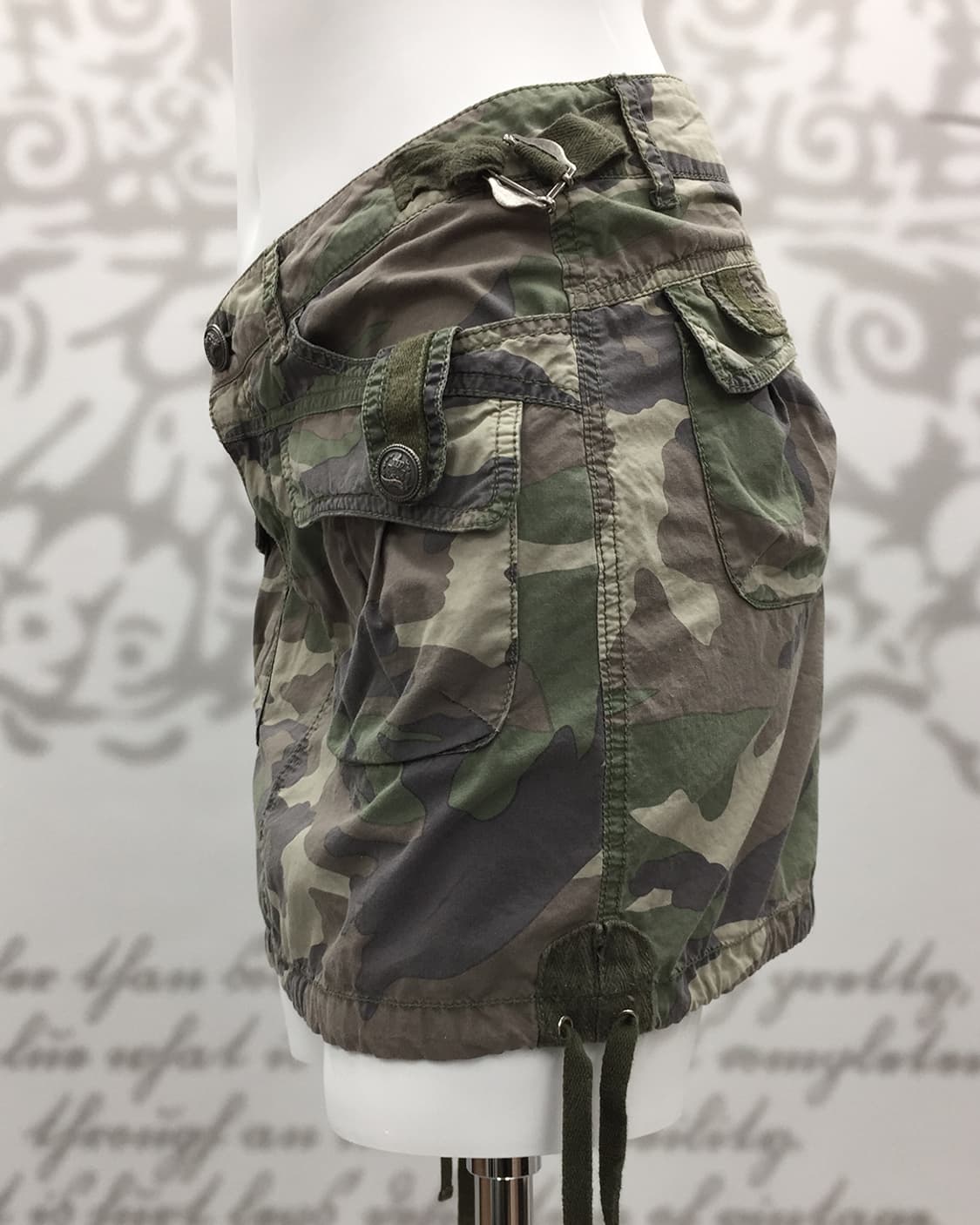 Y2K camo short skirt 상품이미지2