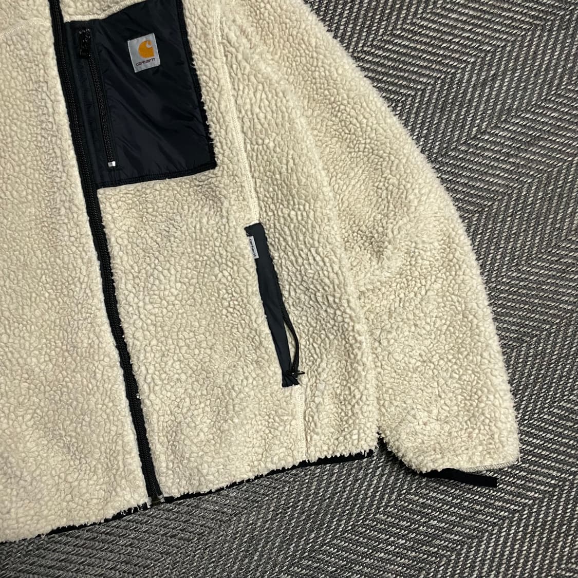 칼하트 WIP 패치 로고 쉐르파 플리스 자켓y 5161 상품이미지4