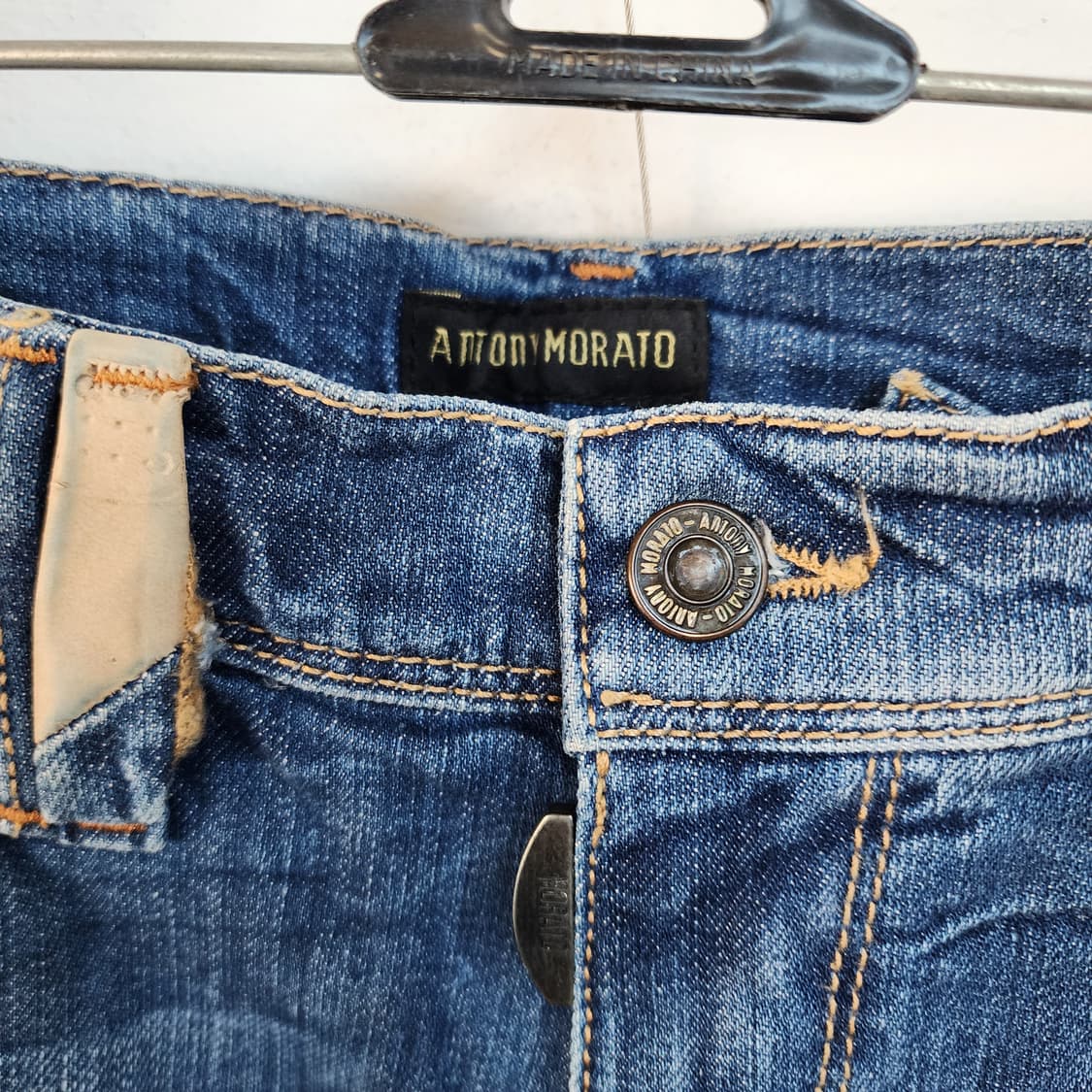 안토니 모라토 데미지 워싱 블루 데님 청바지 상품이미지2