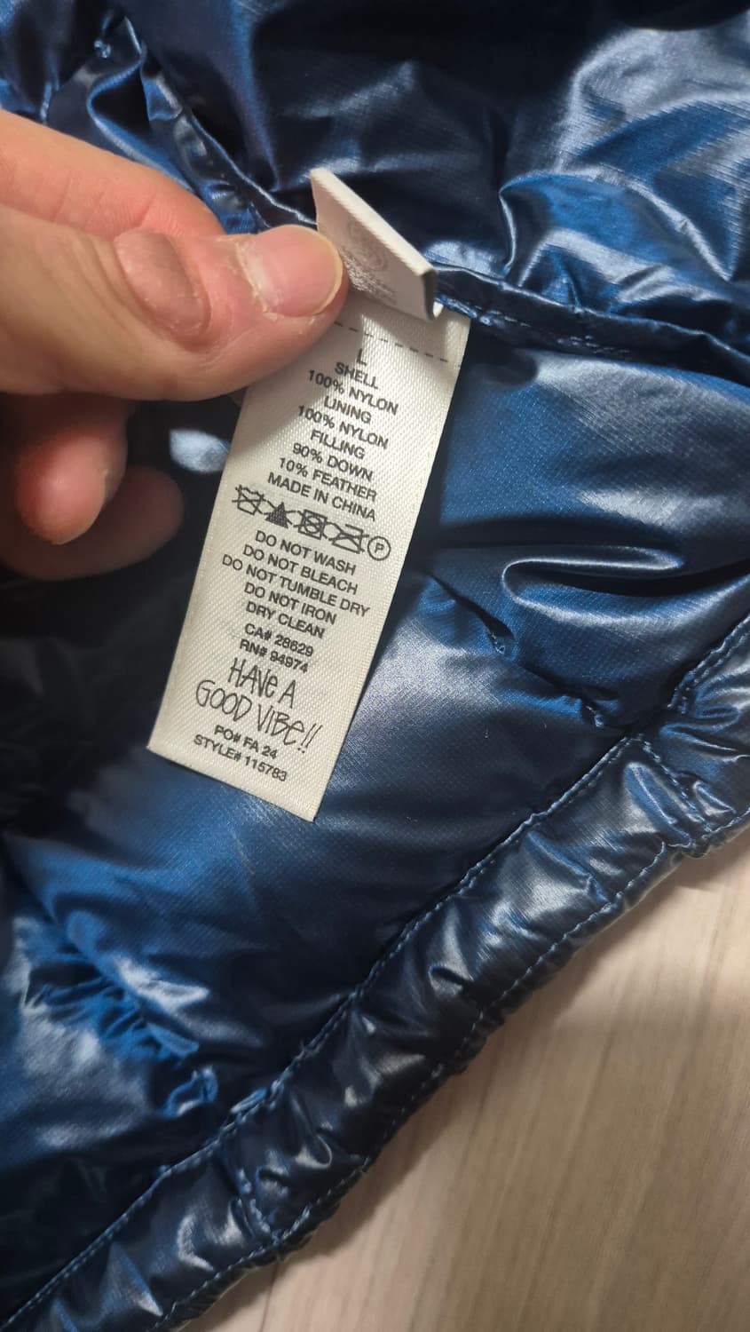 스투시 미드웨이트 후드 패딩 퍼퍼 로얄 L 상품이미지5