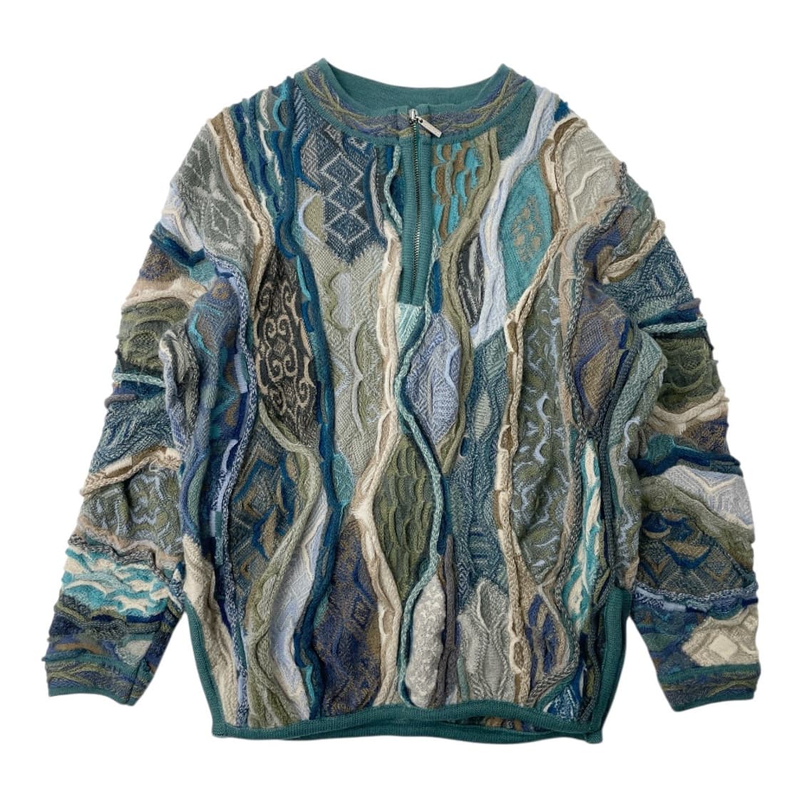 림노스 오스트레일리아 빈티지 울 반집업 니트 스웨터 S 상품이미지1