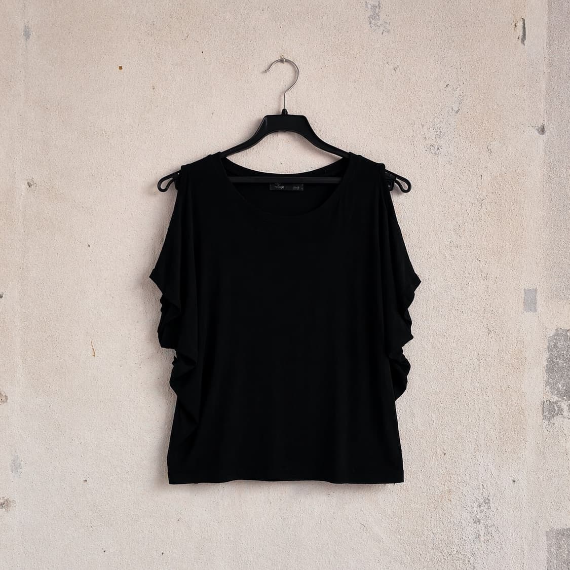 블랙 탑+슬리브 탑+매쉬 롱스커트 코디 set 상품이미지2