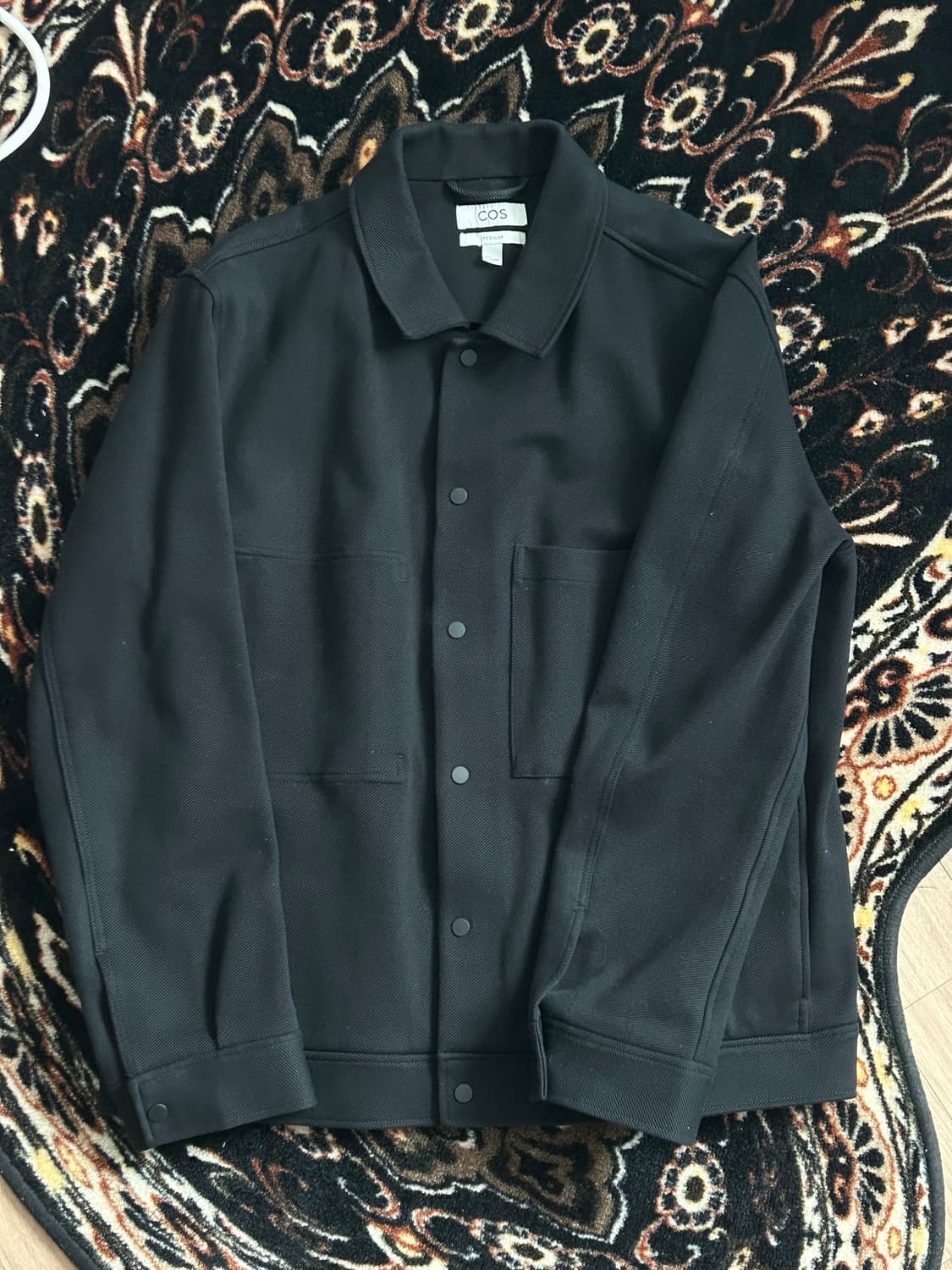 Cos 트윌 셔츠 자켓 블랙 L  상품이미지1