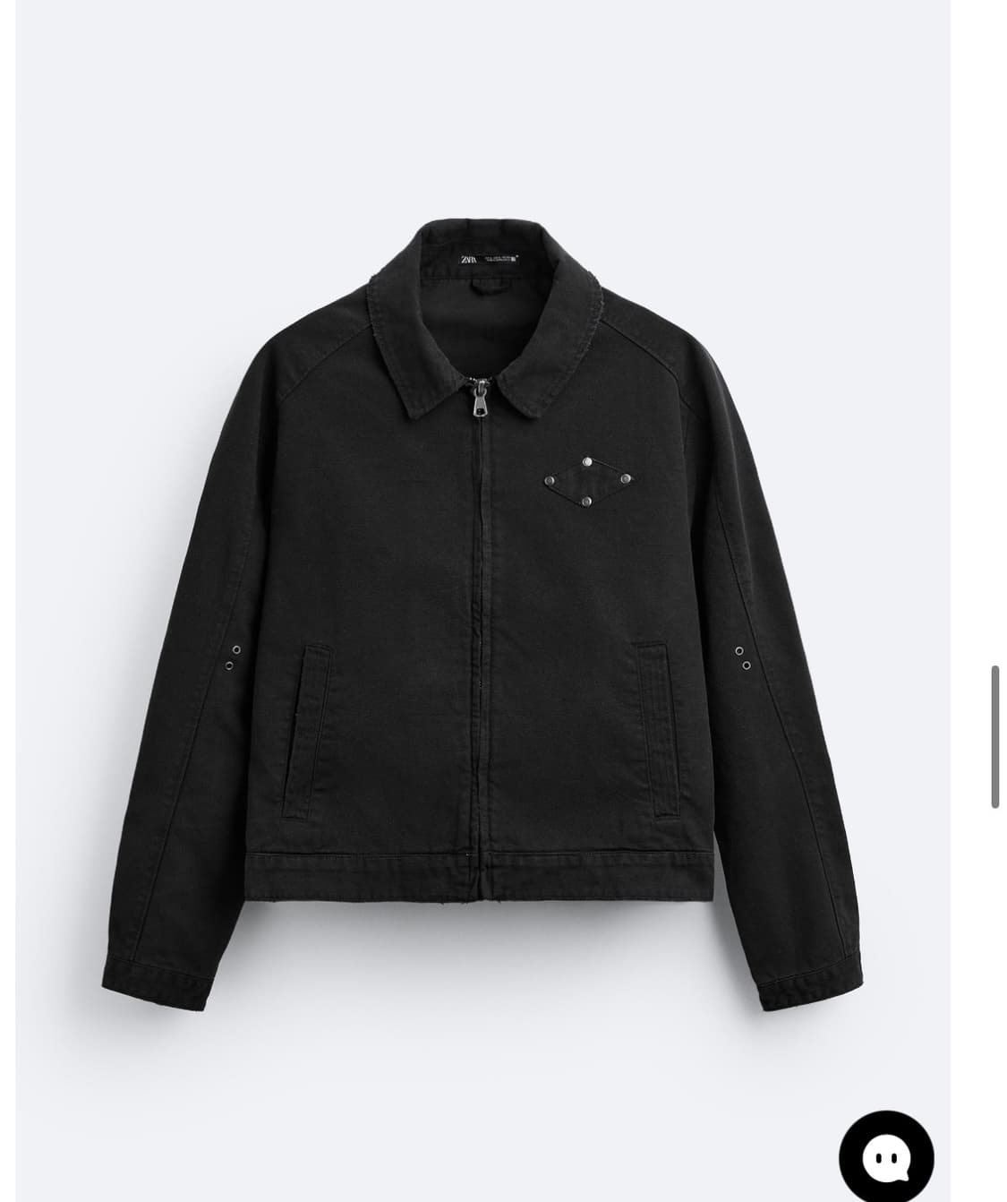 (새상품)(L) ZARA 자라 스터드 워시드 자켓 판매 상품이미지8