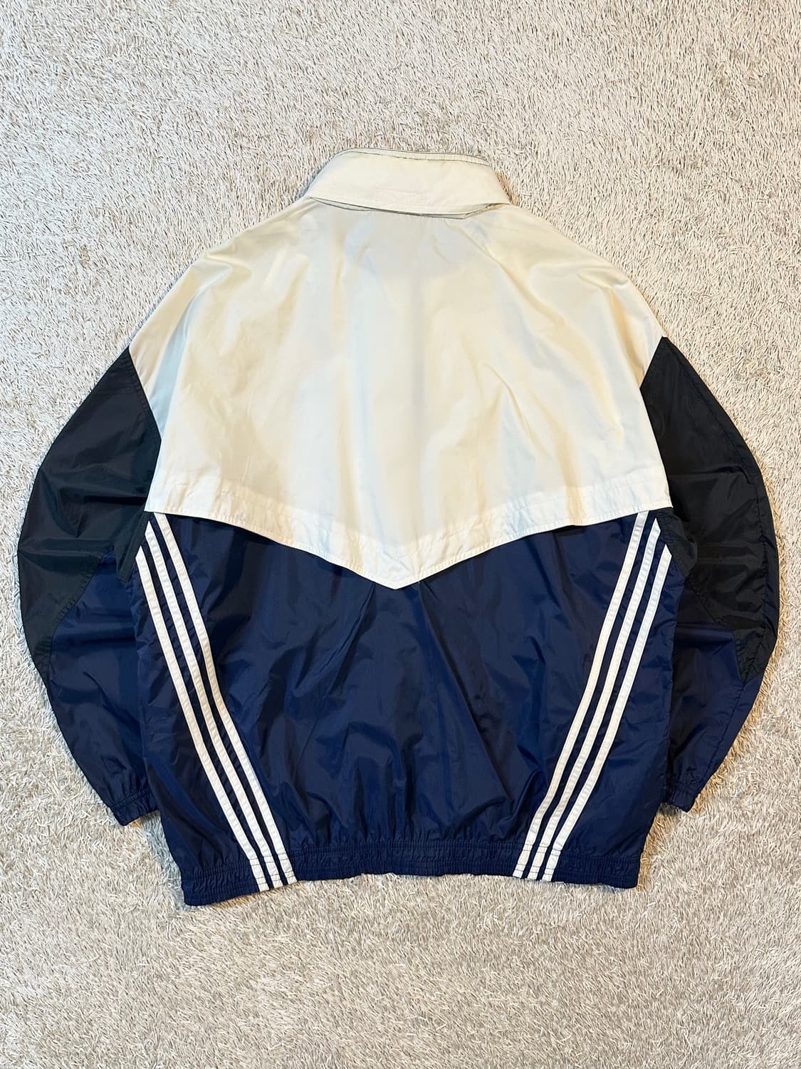 90's 아디다스 올드스쿨 배색 바람막이 자켓 상품이미지3