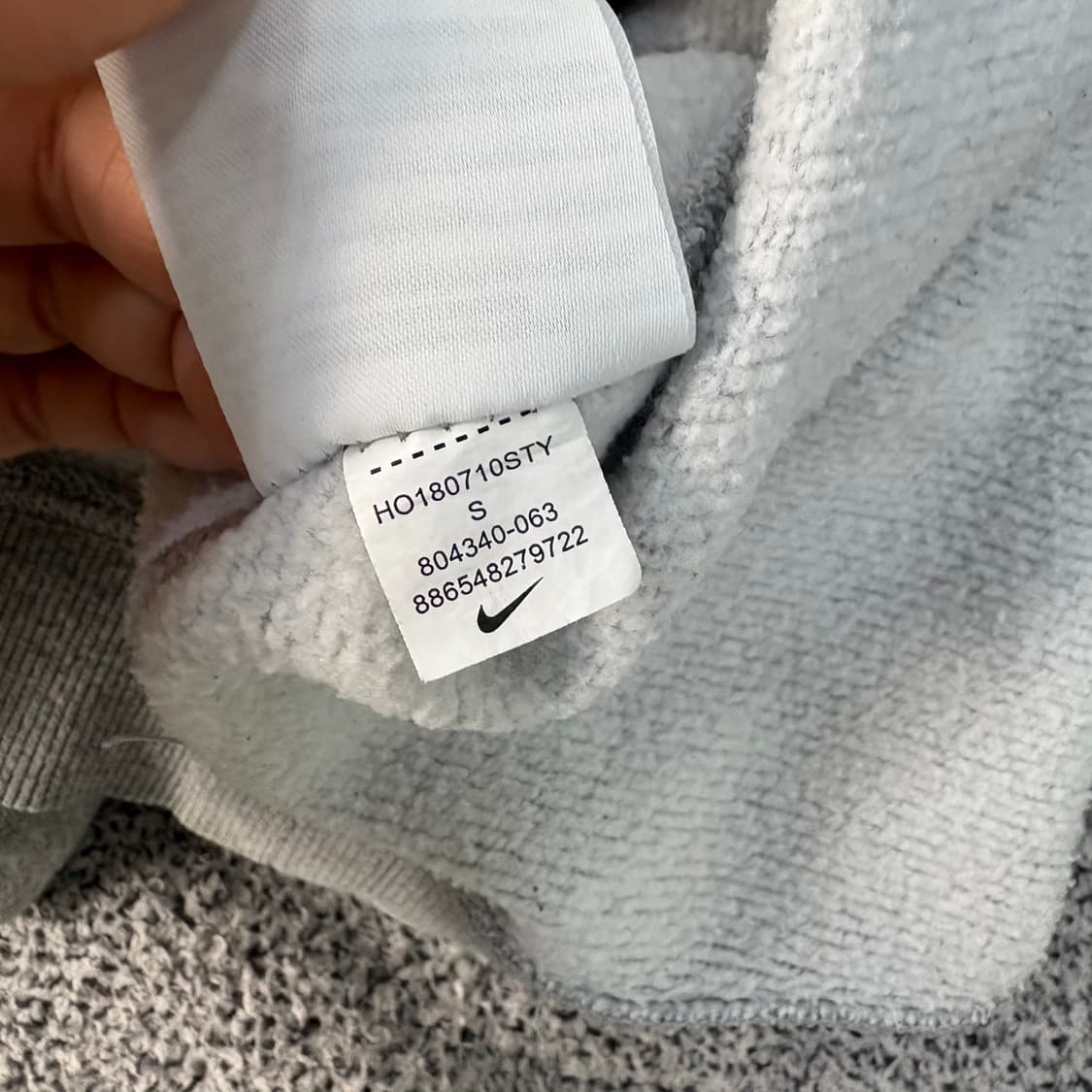 S 나이키 기모 맨투맨 긴팔티 0316J 상품이미지5