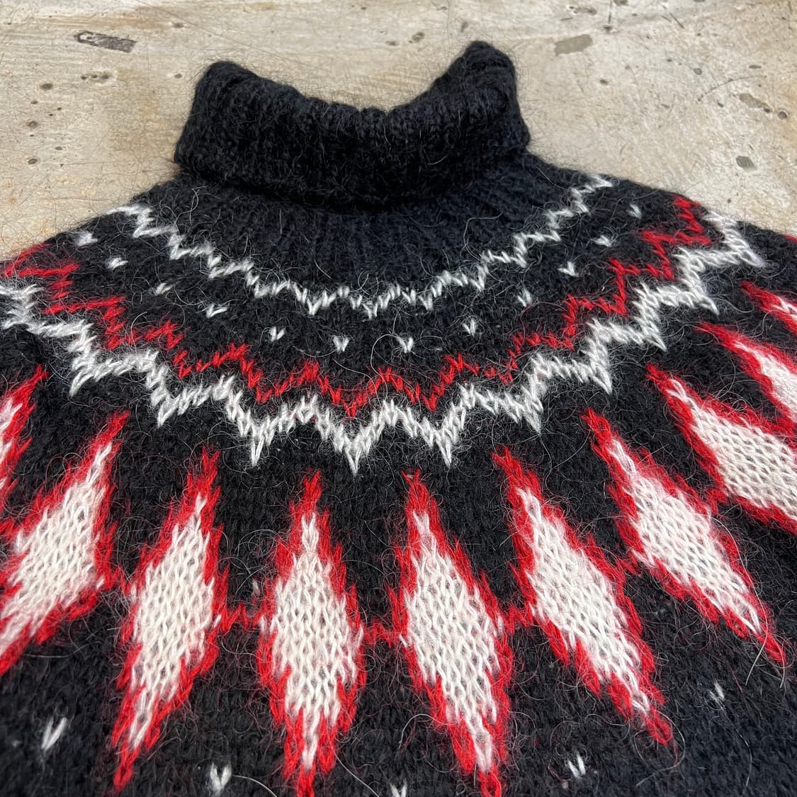 빈티지 모헤어 노르딕 터틀넥 니트 상품이미지2