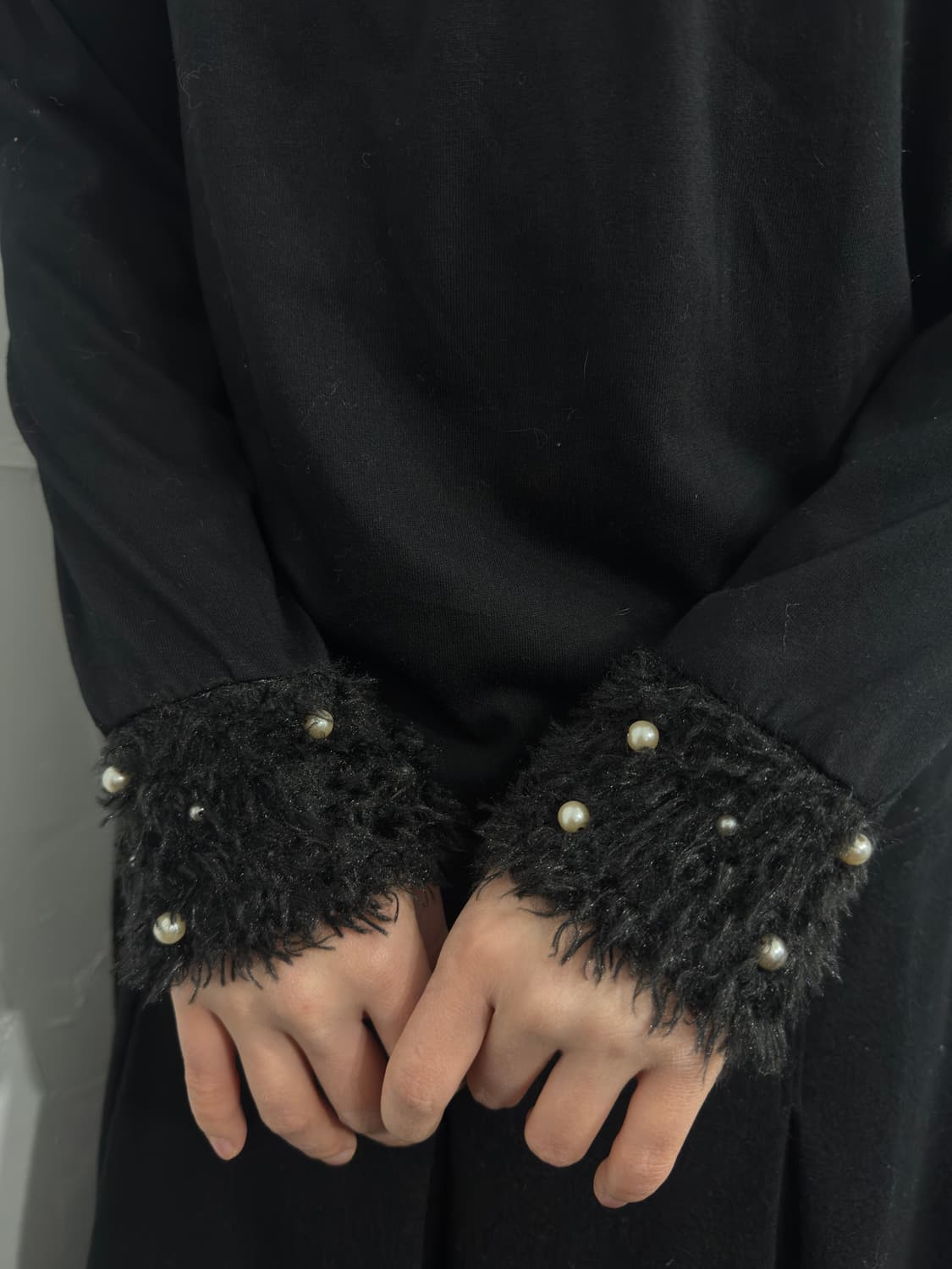 axes femme fur detail top 상품이미지3