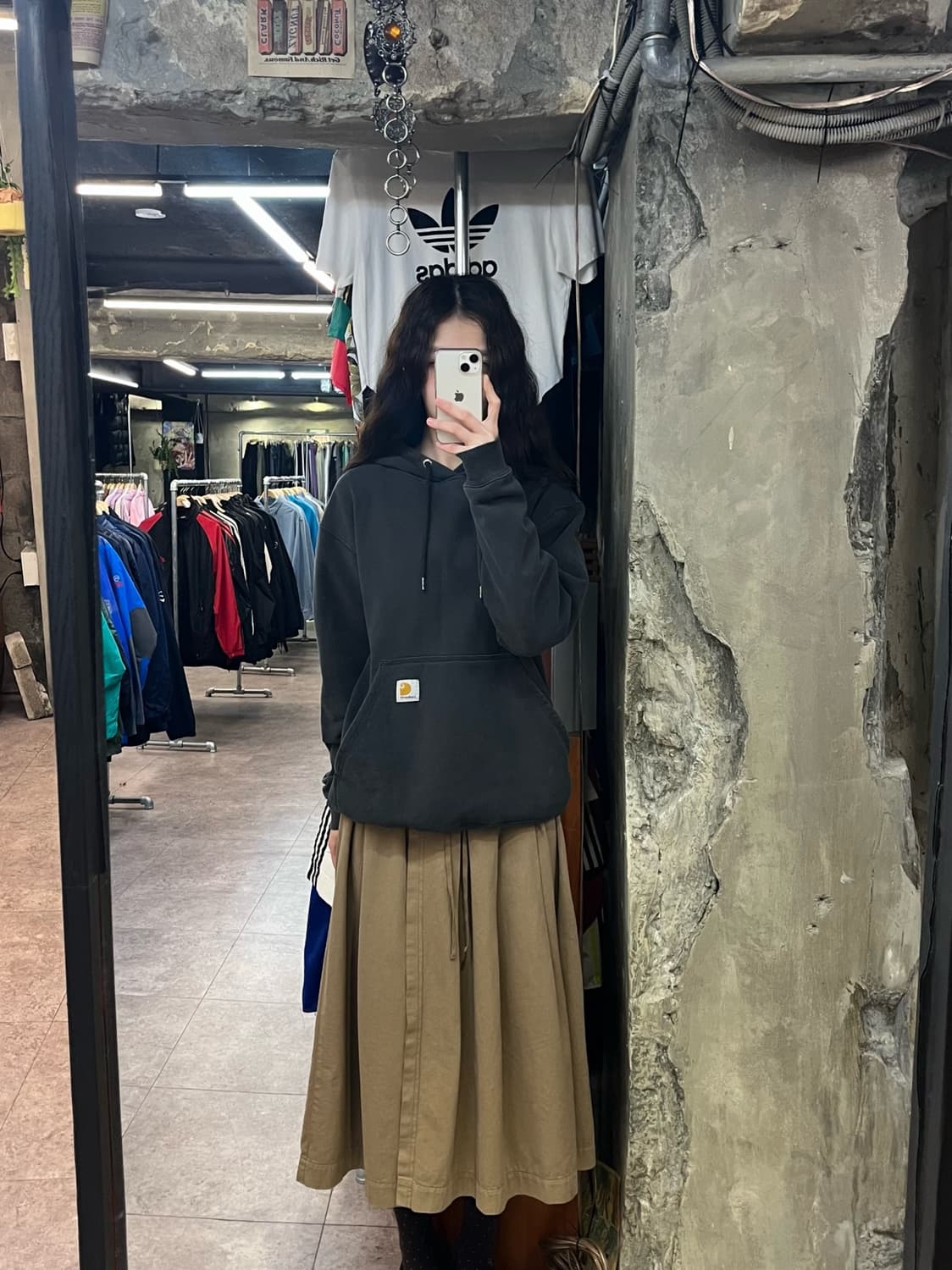 칼하트 기모 후드티 차콜 S #csz2830  상품이미지2