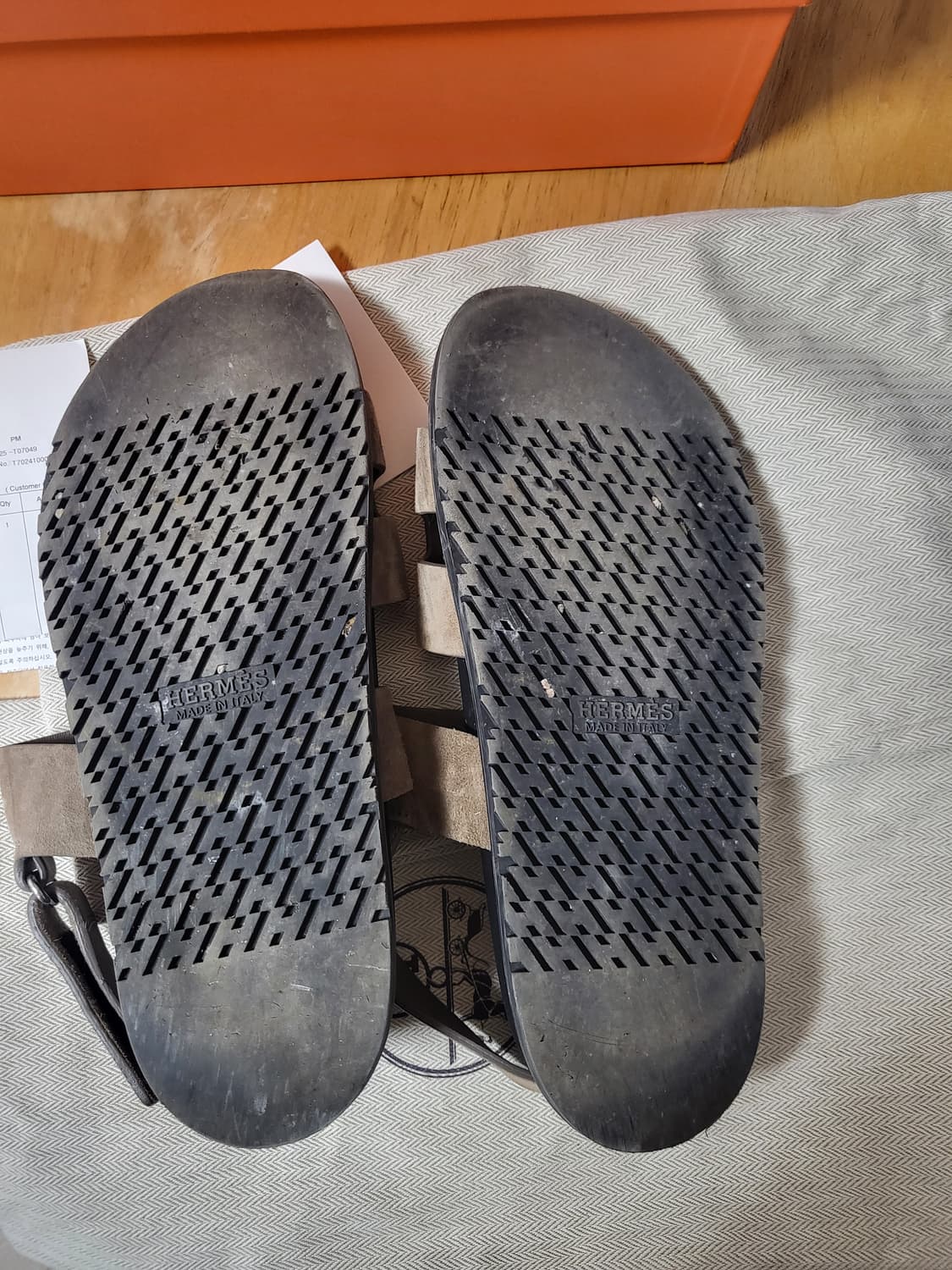 24SS 에르메스 남성 지니어스 샌들 41사이즈 상품이미지5
