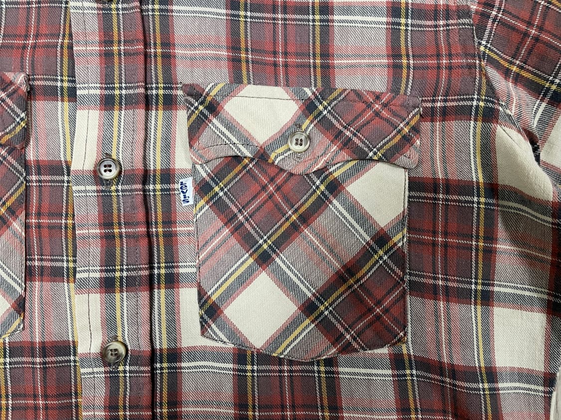 95~100) LVC원판 80's 리바이스 체크 워크셔츠(RRL&폴로) 상품이미지5