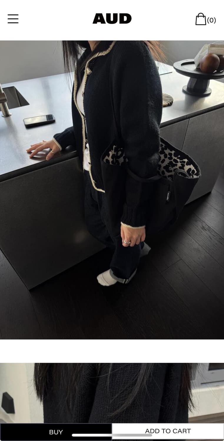 아우스디오 [리버시블/ 미니] 호피 쇼퍼백 상품이미지3