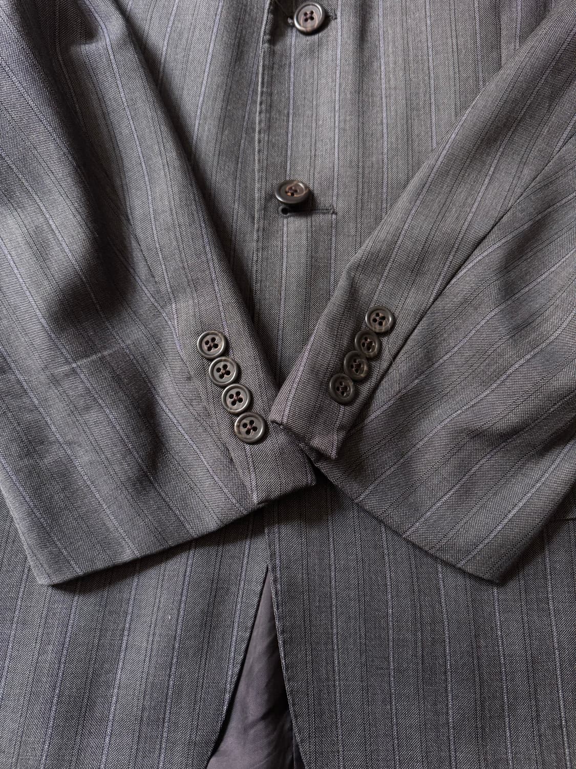 [M]폴로 랄프로렌 Made in Italy 스트라이프 그레이 블레이저 상품이미지5